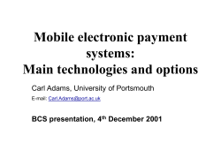 Mobile Commerce (or m-commerce) - BCS