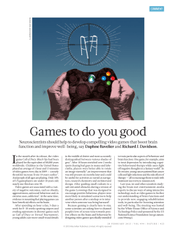 Games to do you good - Center for Healthy Minds
