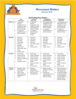 Movement Matters Lesson Plan