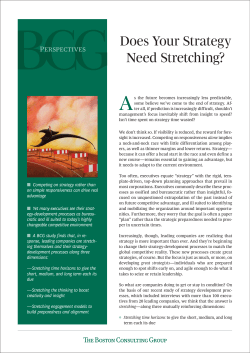 Does Your Strategy Need Stretching?