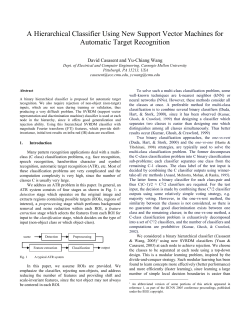 automatic target recognition using - CMU (ECE)