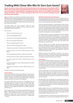 Trading With China: Win-Win Or Zero Sum Game?