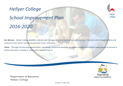 Hellyer College - Strategic Plan