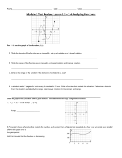 Module 1 Test Review: Lesson 1.1 &ndash; 1.4 Analyzing