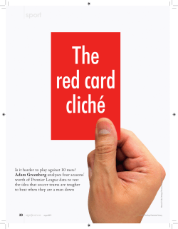 Is it harder to play against 10 men? Adam