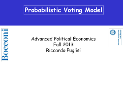 PROBABILISTIC VOTING MODEL
