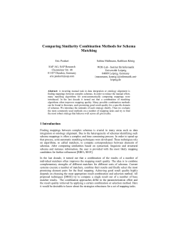 Comparing Similarity Combination Methods for Schema Matching