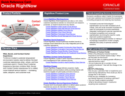 Oracle RightNow - Nextgen Distribution