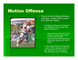 Motion Offense - Elmhurst Lacrosse