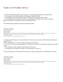 Exam 2 ch 5-8 Libby 7ed