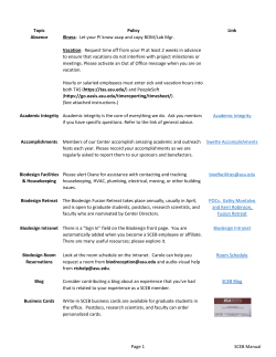 Topic Policy Link Absence Illness: Let your PI know asap and copy