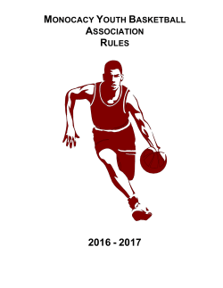 monocacy youth basketball association rules