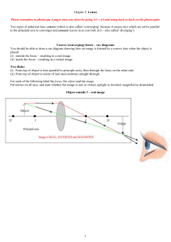 Lenses - The Physics Teacher