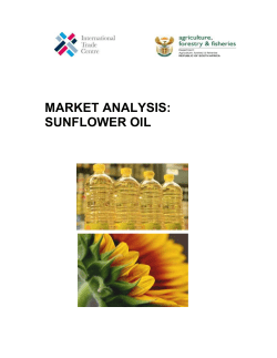 Sunflower oil - Department of Agriculture, Forestry and Fisheries