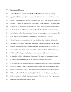 Supplemental Material Automatic P