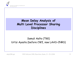 Mean delay analysis of Multi Level Processor Sharing disciplines