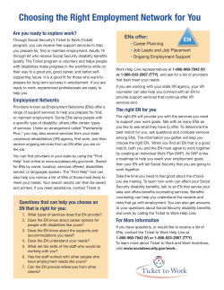 Choosing the Right Employment Network for You