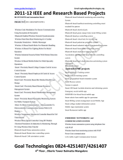 Top selected IEEE and Research based project list