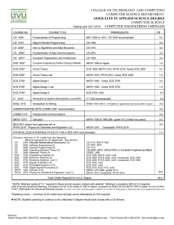 A.A.S in Computer Science, Computer Engineering Emphasis
