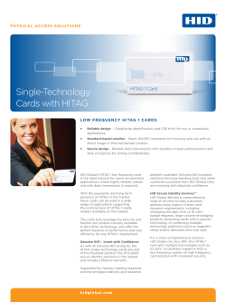 Single-Technology Cards with HITAG