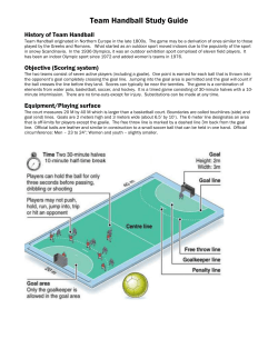 Team Handball Study Guide History of Team Handball Team