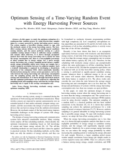 Optimum Sensing of a Time-Varying Random Event with Energy