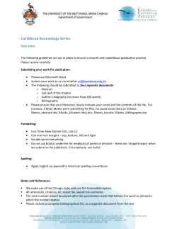 Caribbean Reasonings Series