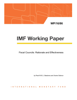 Fiscal Councils: Rationale and Effectiveness