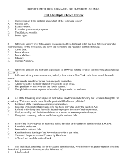 Unit 4 Multiple Choice Review