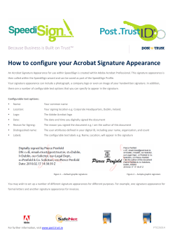 How to configure your Acrobat Signature Appearance