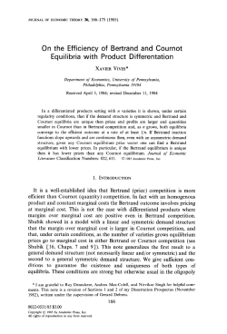 On the Efficiency of Bertrand and Cournot Equilibria with Product