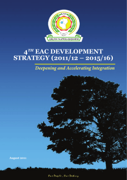 4TH eAC DeVeLOPMeNT STRATeGY