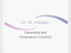 Ch 13. Industry: