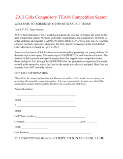 2013 Girls Compulsory TEAM Competition Season