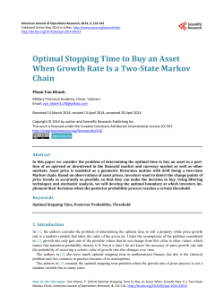 Optimal Stopping Time to Buy an Asset When Growth Rate Is a Two