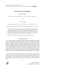 The Retail Price of Inequality - Iowa State University Department of