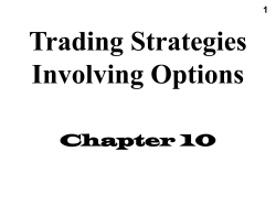 Trading Strategies Involving Options