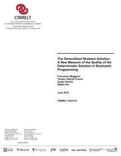 The Generalized Skeleton Solution: A New Measure of the Quality of