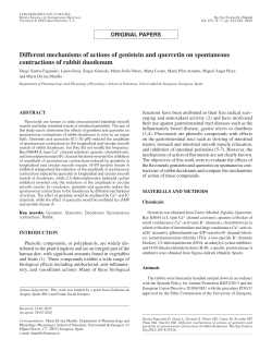 Different mechanisms of actions of genistein and