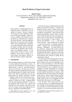 Hard Problems of Tagset Conversion