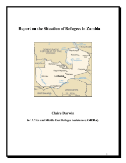 Report on the Situation of Refugees in Zambia