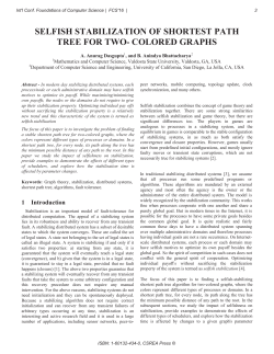 selfish stabilization of shortest path tree for two