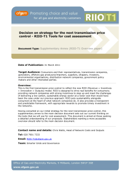 Decision on strategy for the next transmission price control