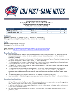 Post-Game Notes