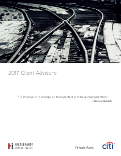 2017 Client Advisory
