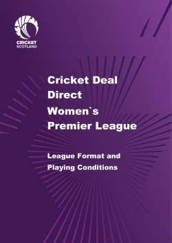 Document Title - Cricket Scotland
