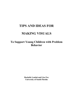 Tips and Ideas for Making Visuals