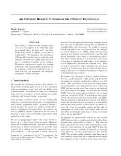 An Intrinsic Reward Mechanism for Efficient Exploration