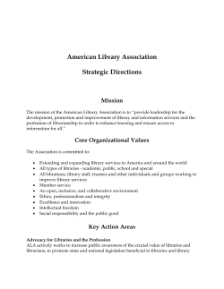 American Library Association Strategic Directions