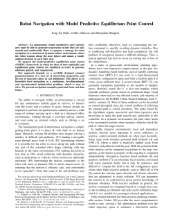 Robot Navigation with Model Predictive Equilibrium Point Control